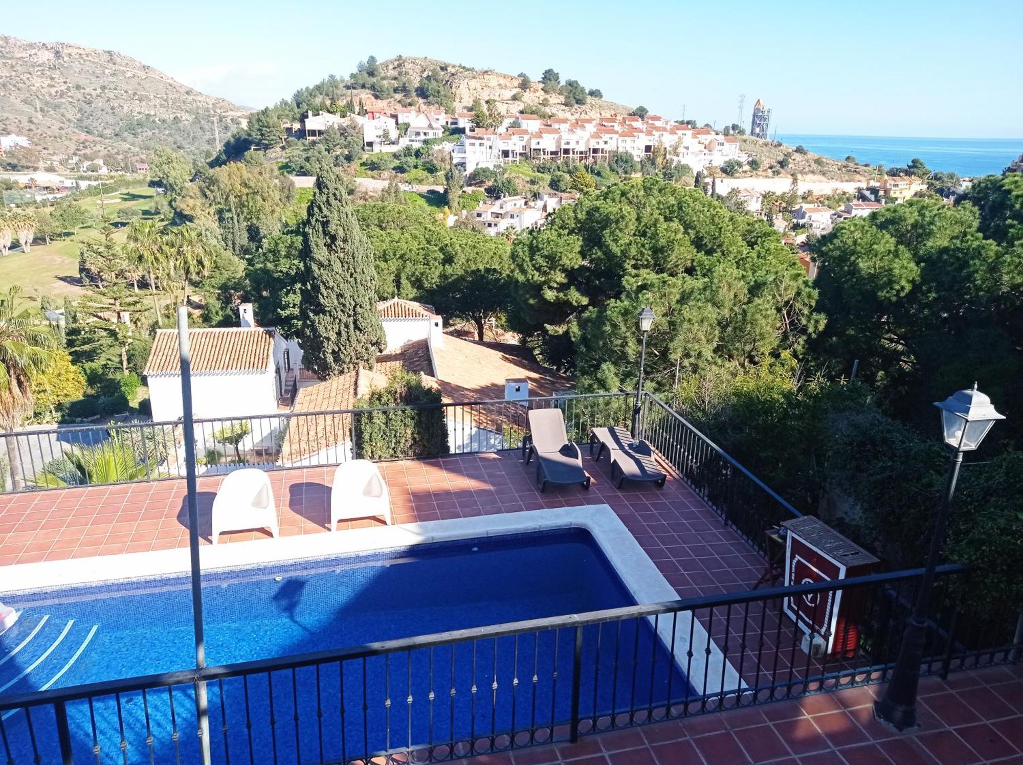 Apartamento En Villa Con Piscina Малага Екстериор снимка